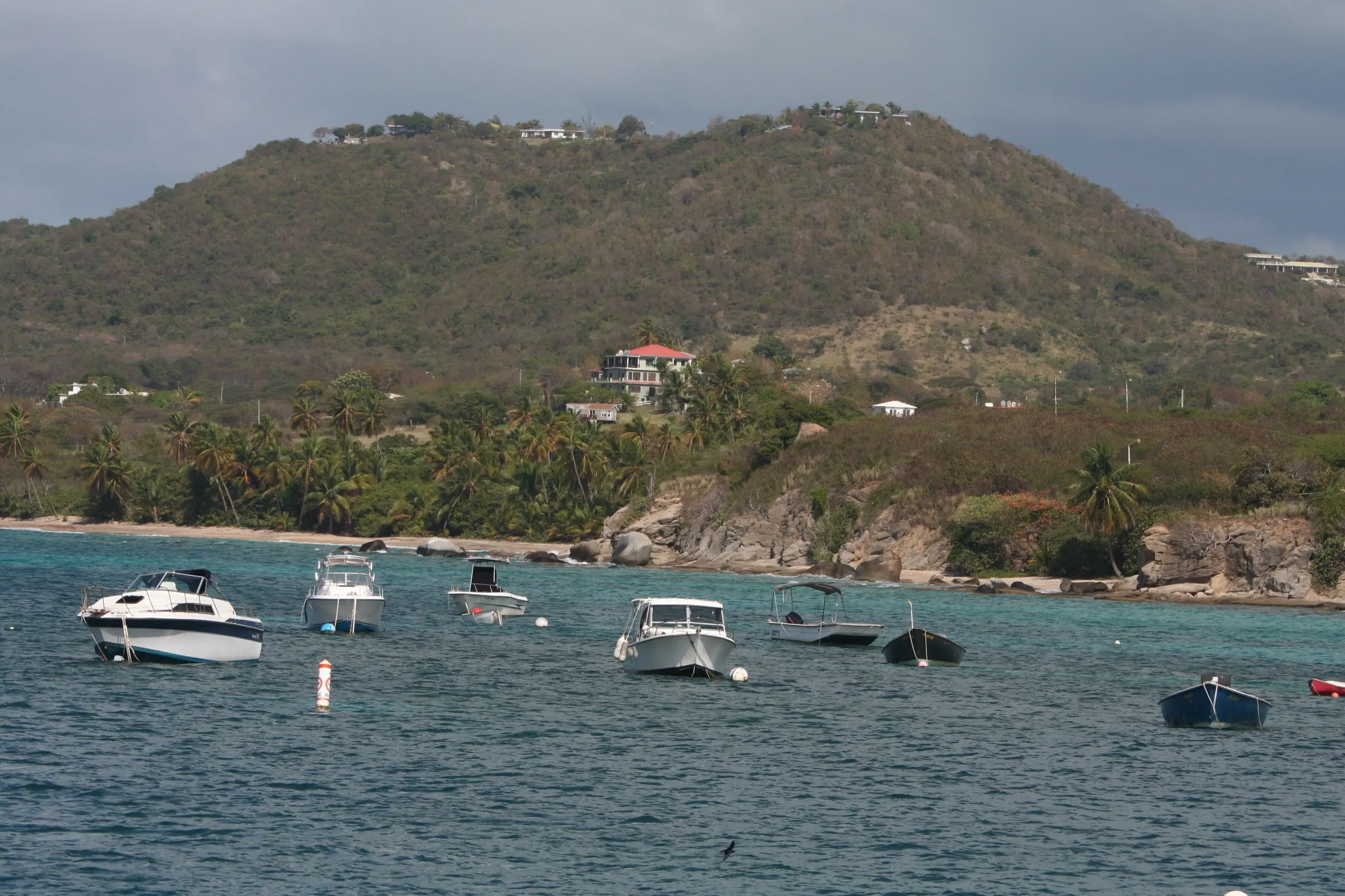 Small boats moored off Esperanza, Vieques