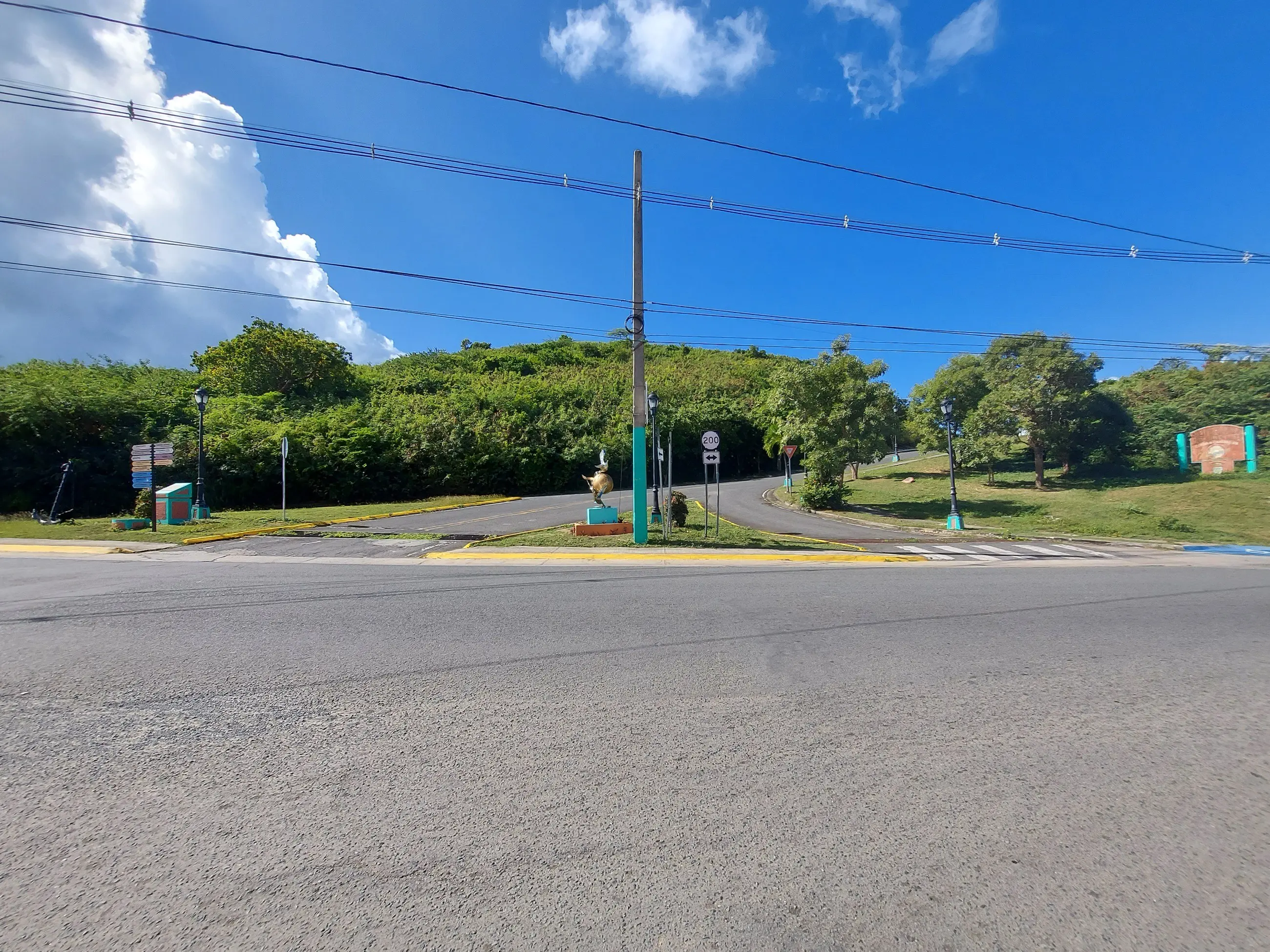 Route PR-200 running through Isabel II, Vieques